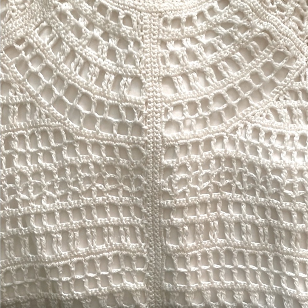 Theory Linen Crochet Mini Dress - Picture 5 of 7